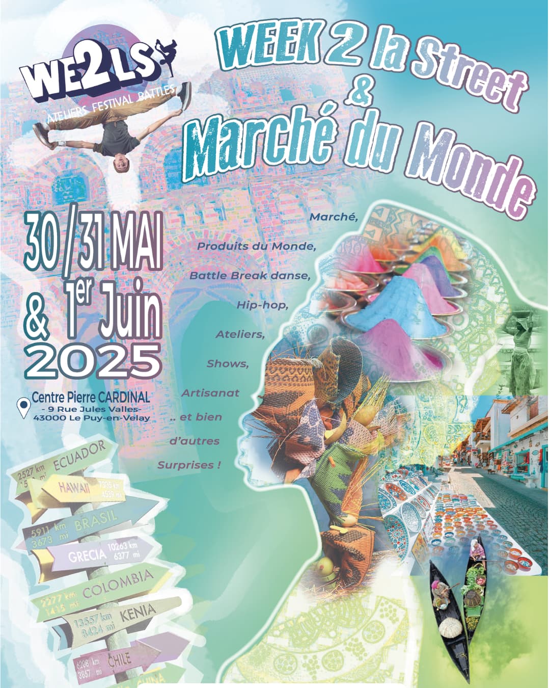 Affiche Week2lastreet et Marché du monde
